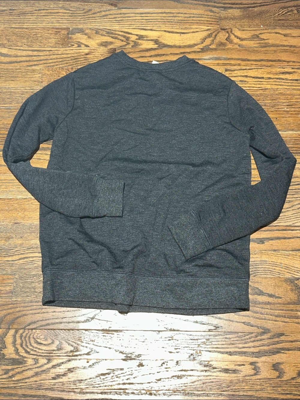 Charcoal Crewneck Fleeve Lined Super Soft Loungewear - Classic Pullover - Picture 5 of 5